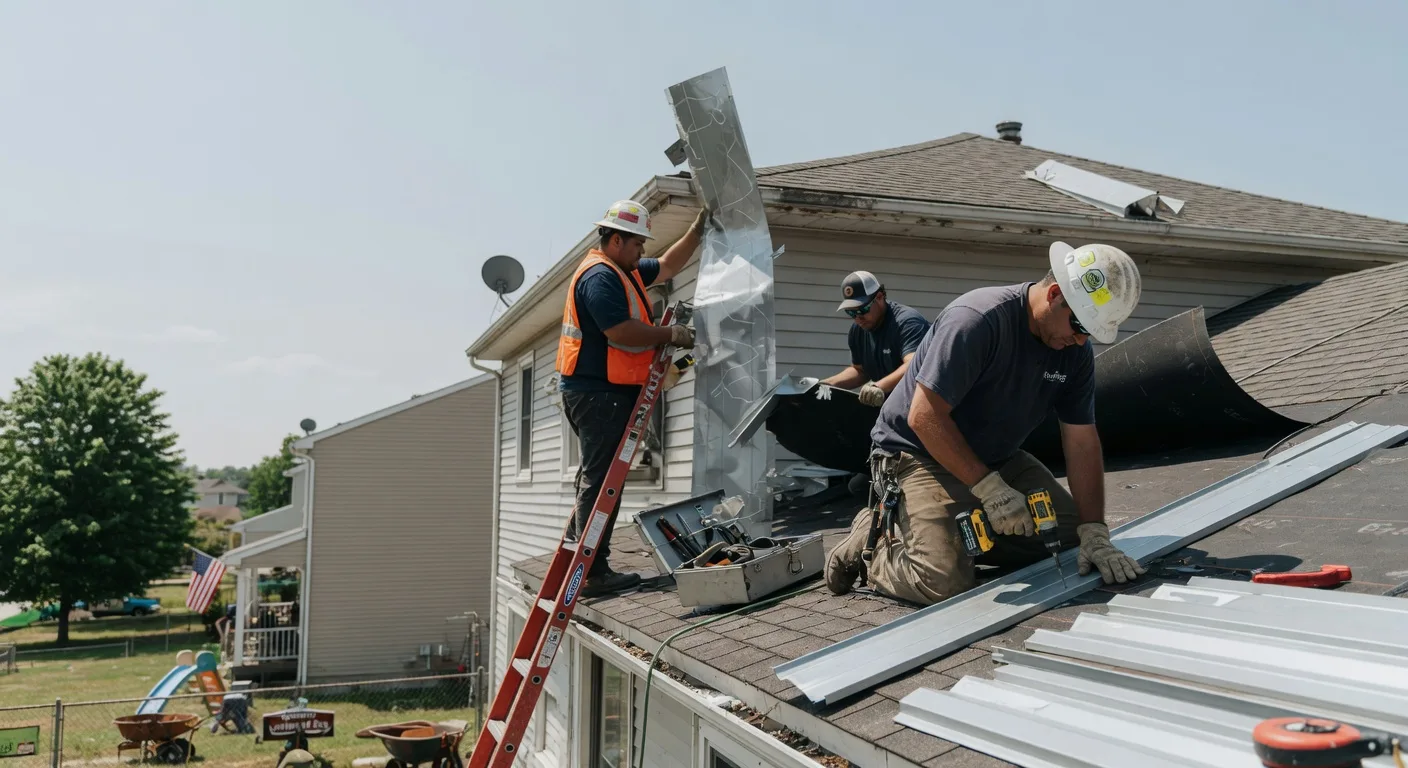 Storm Damage Metal Roof Repair in Woodford, WI